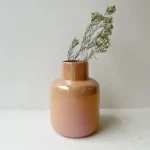 Orange glossy vase