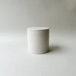White handmade candle