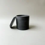 Black handmade candle