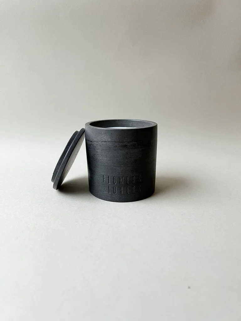 Black handmade candle Black handmade candle